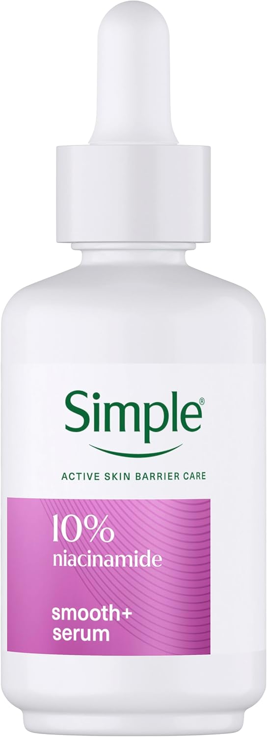Simple 10% Niacinamide Booster Serum - Face Serum with Vitamin B3 & B5 – Evens Skin Tone & Texture, Strengthens Skin Barrier, For All Skin Types Including Sensitive Skin 30 ml