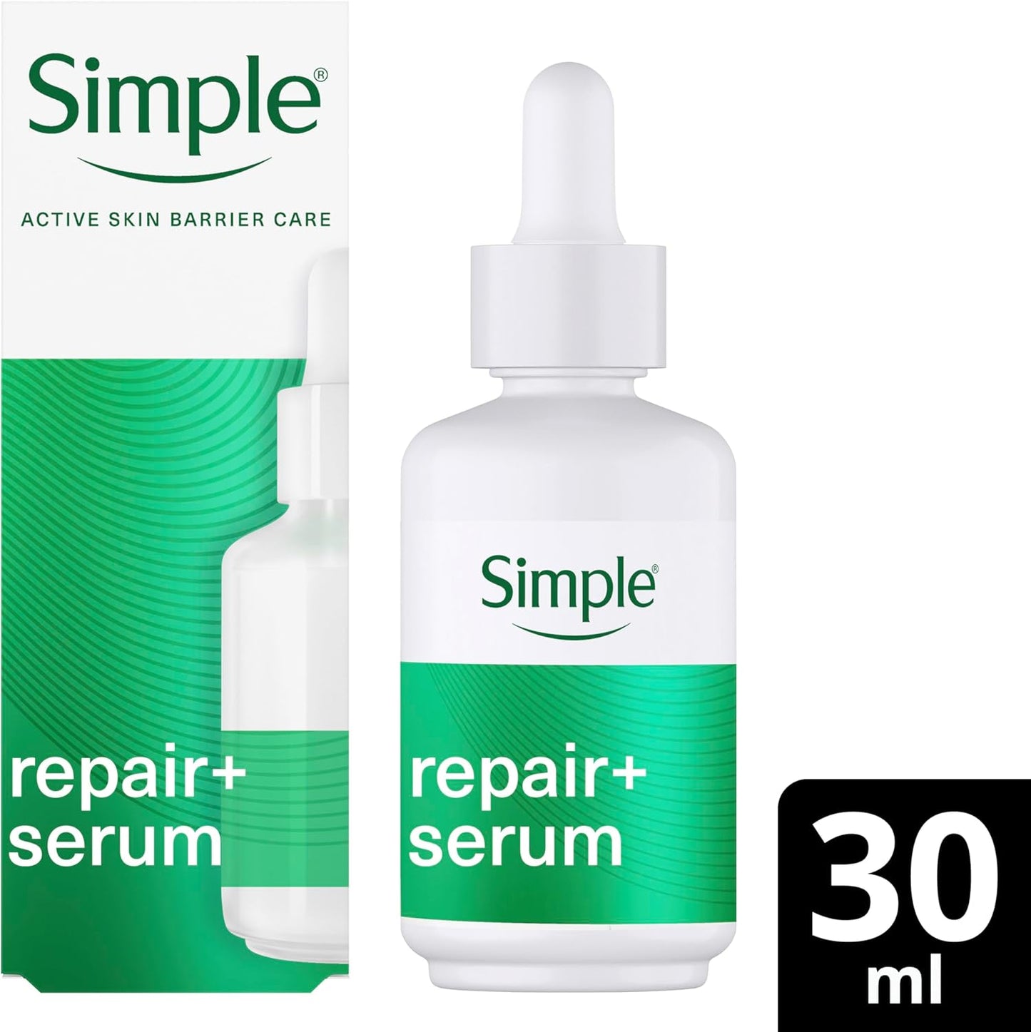Simple 10% Ceramide Boosters and Omega Complex Face Serum – Hydrates Dry, Sensitive Skin – Deeply Nourishes and Strengthens Skin Barrier – 30ml