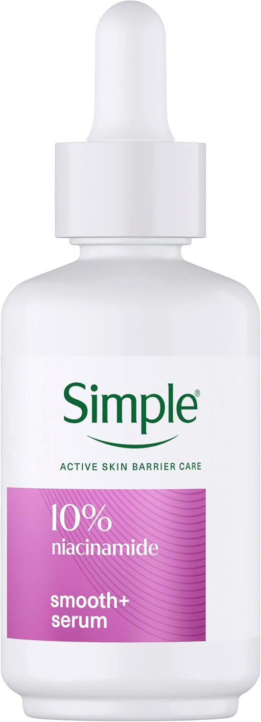 Simple 10% Niacinamide Booster Serum - Face Serum with Vitamin B3 & B5 – Evens Skin Tone & Texture, Strengthens Skin Barrier, For All Skin Types Including Sensitive Skin 30 ml